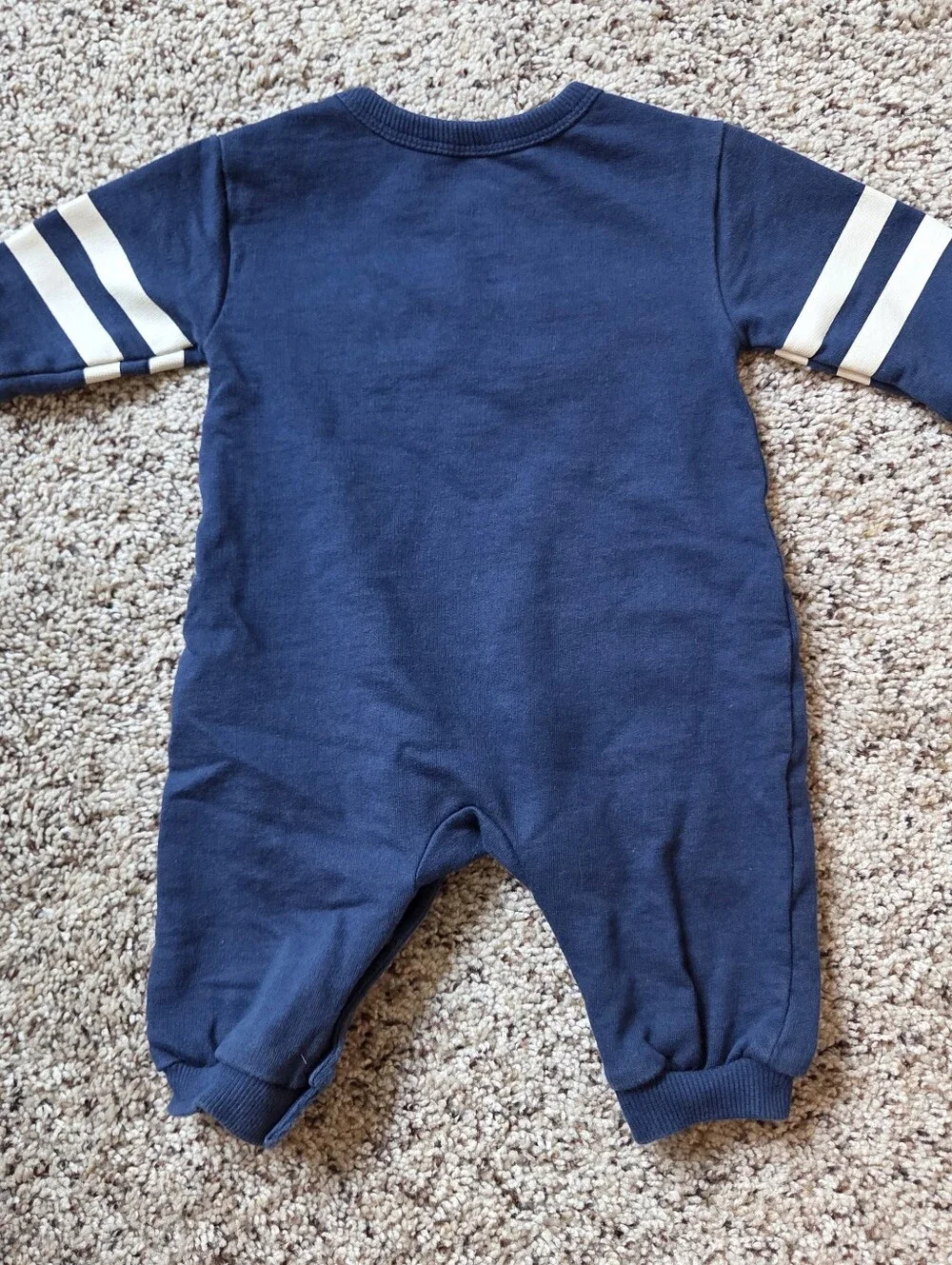Carter's Baby Team Captain French Terry Navy Blue Jumpsuit